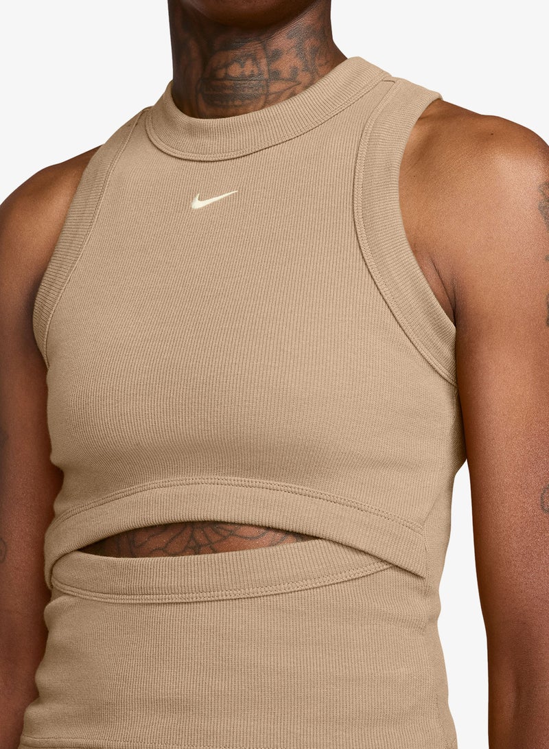 Nike Nsw Chill Knitted Ribbed Tank - Image 3